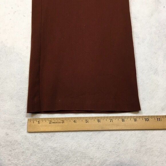 Eddie Bauer Womens 6 Blakely Fit Bootcut Dress Pants Cotton Stretch Burgundy - Picture 12 of 15